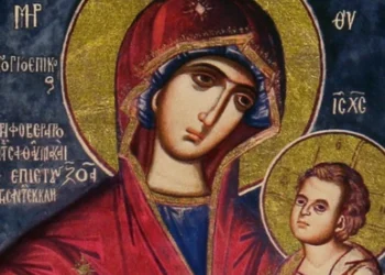 Препис на чудотворната икона Богородица Скоропослушничка донесен во манастирот во Побожје